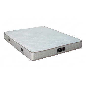 Saltea NORA cu arcuri, 160x200 cm, H 22 cm, bej + alb imagine