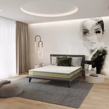 Saltea PREMIER cu arcuri, 160x200 cm, H 23 cm, fata vara fata iarna imagine