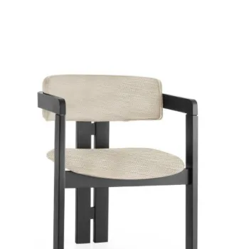 Scaun CO, gri deschis + negru, 58x49x76 cm imagine