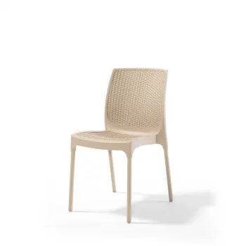 Scaun de gradina SUNNY, model ratan, antracit, 56x45x84 cm imagine