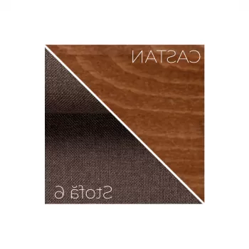 Scaun living BOSS XIV, castan, 43x40x94 cm imagine