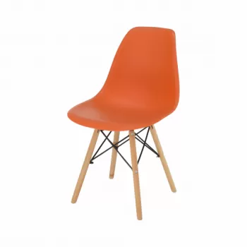 Scaun living CINKLA 3 NEW, portocaliu, 46x82x54 cm imagine