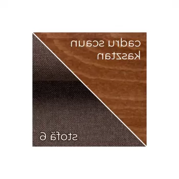 Scaun living PIANO, castan, 43x40x101 cm imagine