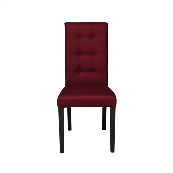 Scaun living TEO LUX, picioare lemn wenge, piele ecologica bordo, 46x46x97 cm imagine