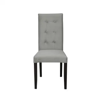 Scaun living TEO LUX, picioare lemn wenge, stofa bej, 46x46x97 cm imagine