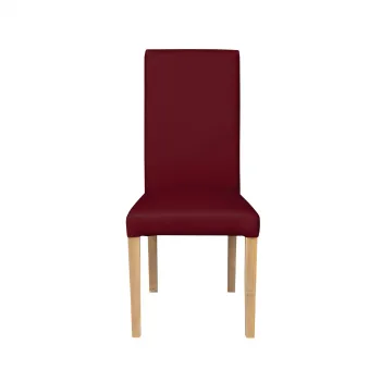 Scaun living TEO, picioare lemn natur, piele ecologica bordo, 46x46x97 cm imagine