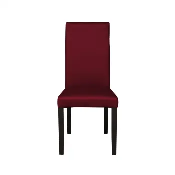 Scaun living TEO, picioare lemn wenge, piele ecologica bordo, 46x46x97 cm imagine