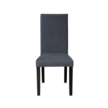 Scaun living TEO, picioare lemn wenge, stofa z albastru, 46x60x98 cm imagine