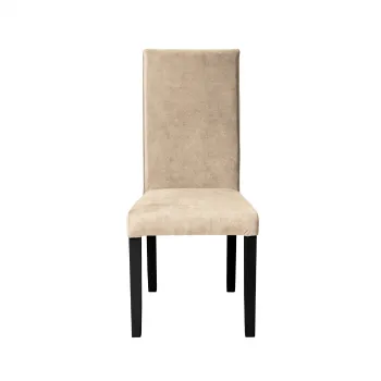 Scaun living TEO, picioare lemn wenge, stofa z bej, 46x60x98 cm imagine