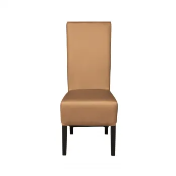 Scaun living VANESSA, picioare lemn wenge, piele ecologica albastru, 47x60x110 cm imagine