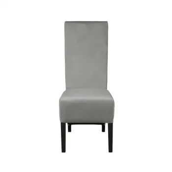 Scaun living VANESSA, picioare lemn wenge, stofa bej, 47x60x110 cm imagine