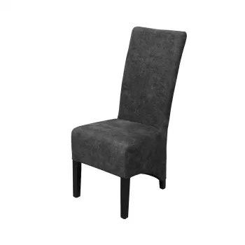 Scaun living VANESSA, stofa, gri antracit, 46x65x107 cm imagine