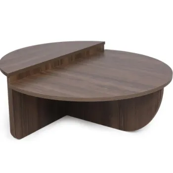 Set 2 masute de cafea PODIUM, nuc, 90x60x30 cm imagine