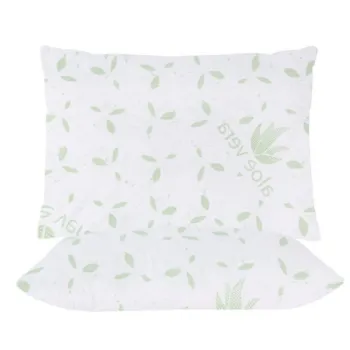 Set 2 Perne 50x70 Somnart Belina Aloe Vera, microfibra, lavabile la masina imagine