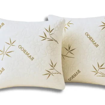 Set 2 Perne 60x60 Somnart Belina Bamboo, microfibra, lavabile la masina imagine