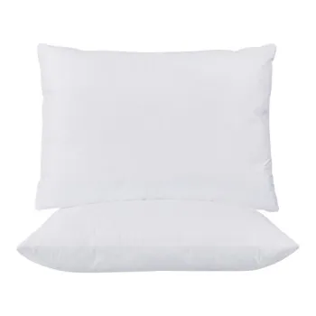 Set 2 Perne ajustabile 50x70 Somnia, microfibra, lavabile la masina, vidat, alb imagine