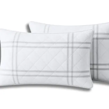 Set 2 Perne Somnart matlasate Grid Confort 50x70 cm imagine