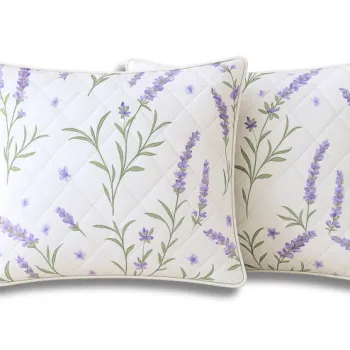 Set 2 Perne Somnart matlasate Lavanda Confort 60x60 cm imagine