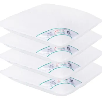 Set 4 perne matlasate microfibra HypoallergenicMed Somnart, lavabile la 95  C, 70 X 70 imagine