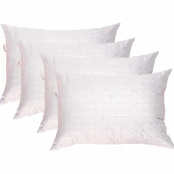 Set 4 perne matlasate Somnart, 50x70 cm, microfibra cu fibre de carbon imagine