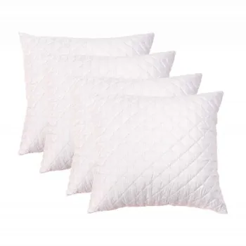 Set 4 perne matlasate Somnart, 70x70 cm, microfibra cu fibre de carbon imagine