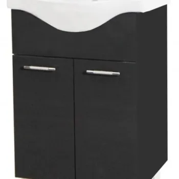 Set Baza front MDF si Lavoar seria 153, 55 cm, antracit imagine