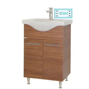 Set Baza front MDF si Lavoar seria 153, 55 cm, bambus imagine
