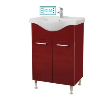 Set Baza front MDF si Lavoar seria 153, 55 cm, bordo imagine