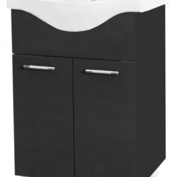 Set Baza front MDF si Lavoar seria 153, 60 cm, antracit imagine