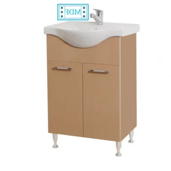 Set Baza front MDF si Lavoar seria 153, 65 cm, cappuccino imagine