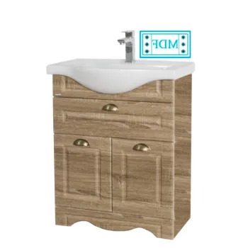 Set Baza front MDF si Lavoar seria 172, 65 cm, sonoma imagine