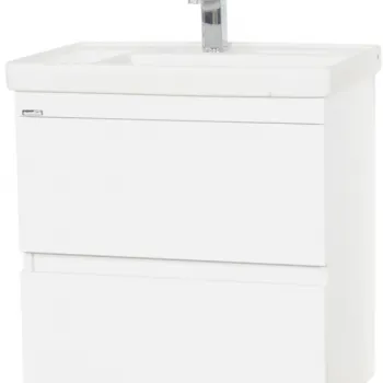 Set Baza front MDF si Lavoar seria 286, suspendata cu sertare, 60 cm, alb imagine