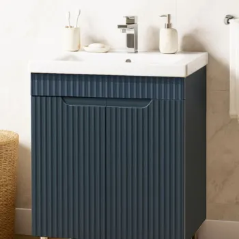 Set Baza front MDF si Lavoar seria 733, 60 cm, antracit imagine