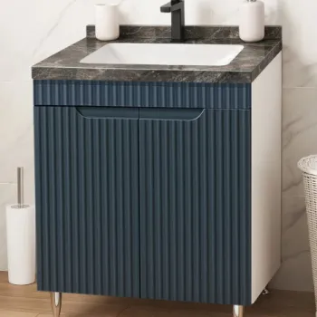 Set Baza front MDF si Lavoar seria 833, 60 cm, antracit imagine