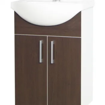 Set Baza si Lavoar seria 001, eco, 55 cm, wenge imagine
