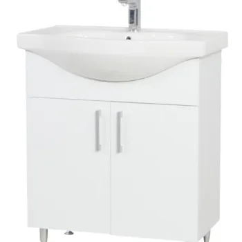 Set Baza si Lavoar seria 001, eco, 70 cm, alb imagine