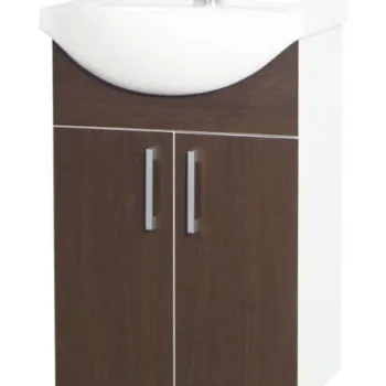 Set Baza si Lavoar seria 005, eco, 50 cm, wenge imagine