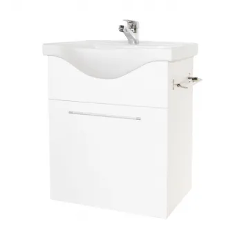 Set Baza si Lavoar seria 130, suspendata, 55 cm, alb imagine