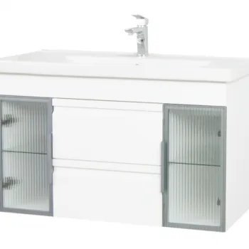 Set Baza si Lavoar, seria 758, 100 cm, alb imagine