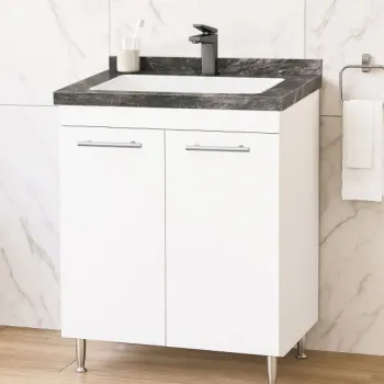 Set Baza si Lavoar seria 867, montata, 60 cm, alb imagine