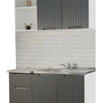 Set bucatarie SPACE 120 cm 1 sertar MDF, antracit imagine