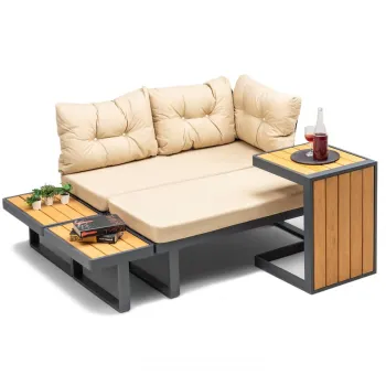 Set de gradina LEGO, coltar + masa, alb imagine