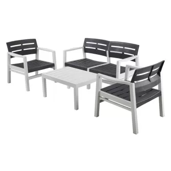Set gradina SURABAYA 2-1-1 + masuta, alb imagine
