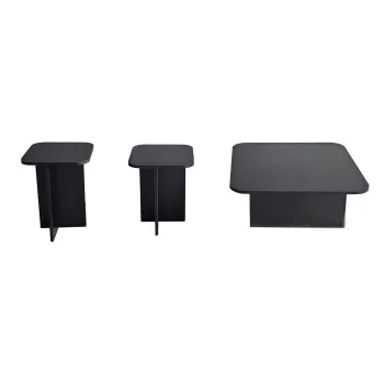 Set masuta de cafea BLUES, negru, 40x40x50 cm imagine