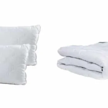 Set pilota de iarna Bumbac Pur Somnart pilota groasa 200x220 cm + 2 perne 50x70 cm imagine