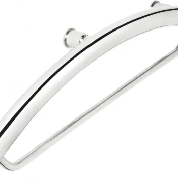 Bara de sustinere, cu suport prosop, 2 in 1, otel, montare pe perete Deante Vital imagine