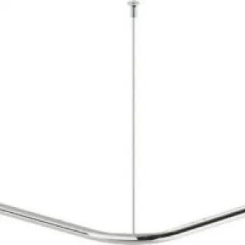 Bara pentru perdea de dus, 120x120 cm, otel, Deante   Lehnen imagine