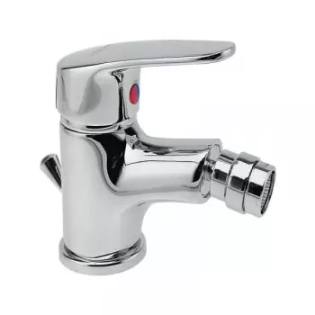 Baterie bideu crom Ferro cu ventil inclus, Smile imagine