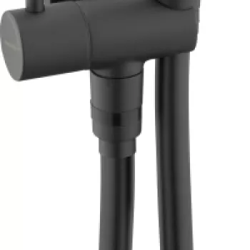 Baterie bideu cu para si furtun de dus culoare neagra Deante imagine