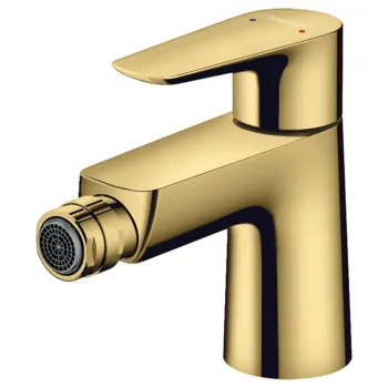 Baterie bideu cu ventil culoare auriu lucios Hansgrohe, Talis Select E imagine